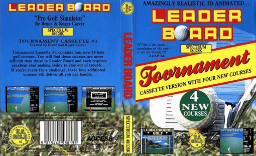 Leader Board Tournament box art for ZX Spectrum